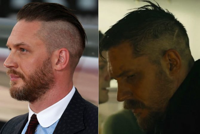 1 photo - Tom Hardy at the premiere of Dunkirk, 2 photo - a shot from Taboo.