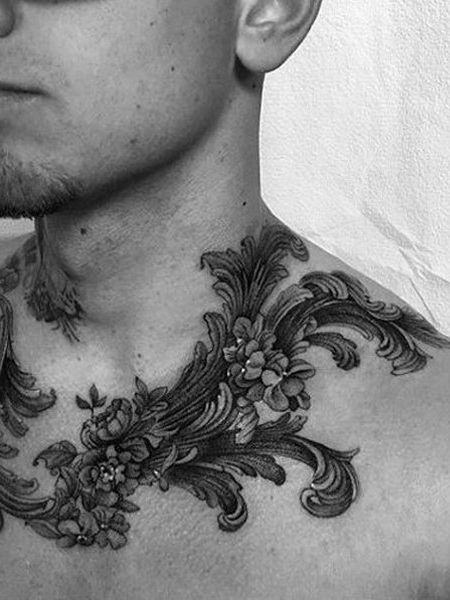 15 massive collarbone tattoos for men and what they mean