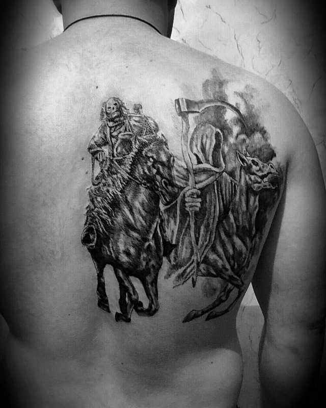 4 Horsemen of the Apocalypse tattoo