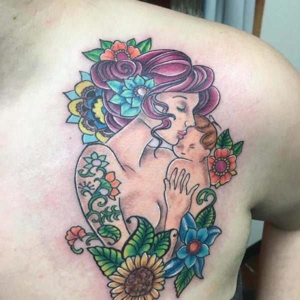 60 tattoos of kids for moms who show their love