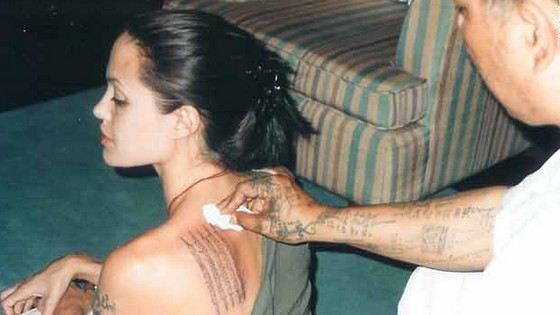 Angelina Jolie keeps getting tattoos