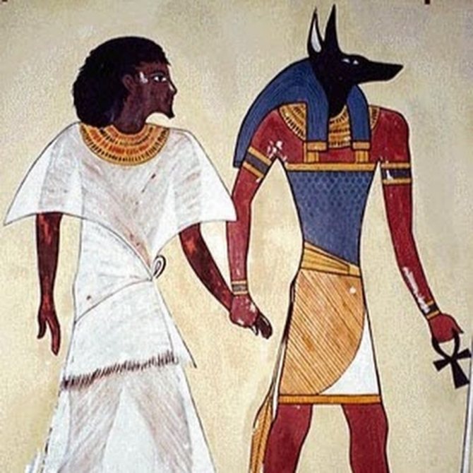 Anubis at the trial of Osiris