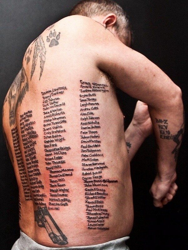 Army tattoos of privates and NCOs and their meaning. The tattoo was meant to serve the man in his life's journey.