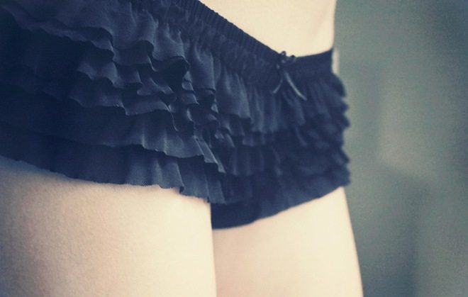lingerie with ruffles