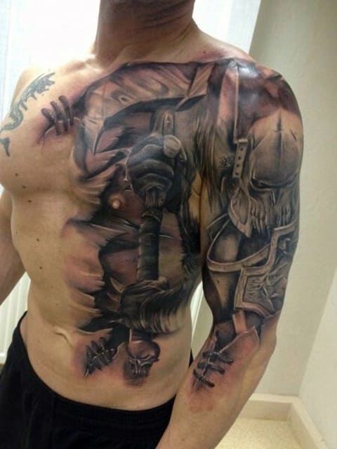 Big gladiator tattoo