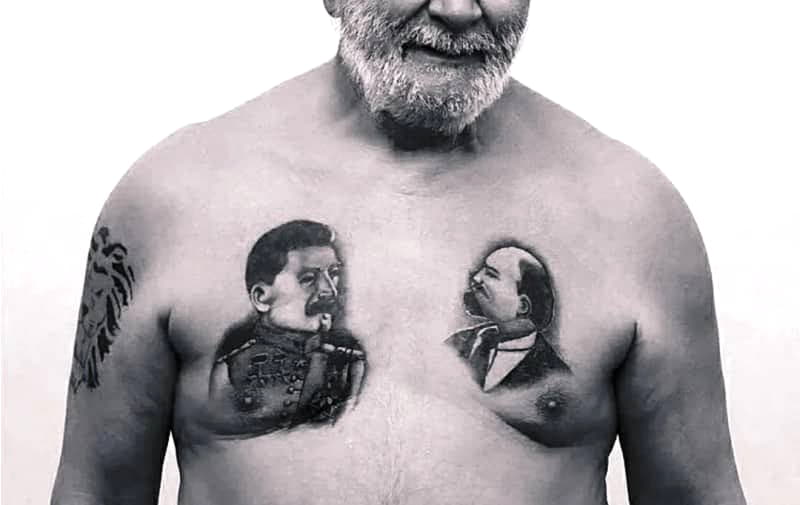 Often tattoos of Stalin or Lenin were done by criminals,