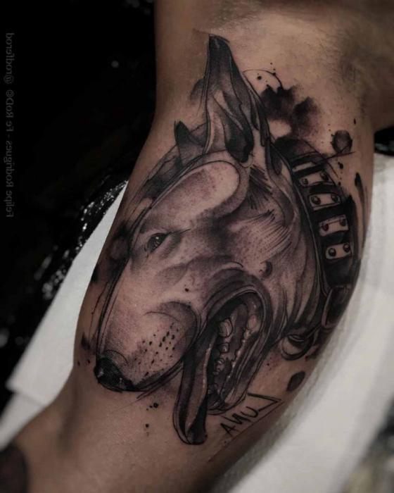 what does the bull terrier tattoo mean