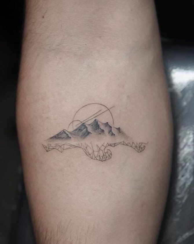 what does tattoo of mountains mean