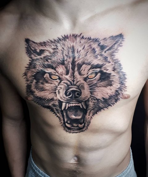 What does the wolf tattoo mean? Meaning of the wolf tattoo for men and women: photo