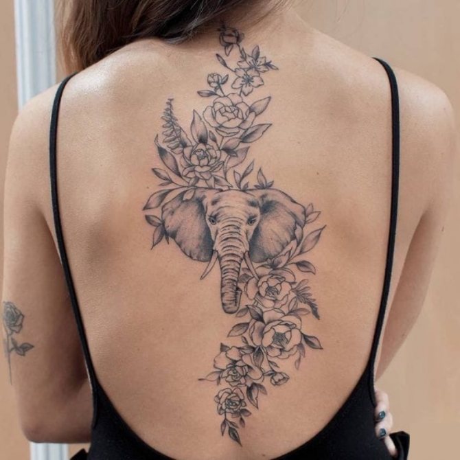 What elephant tattoo means