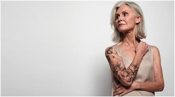 What happens to tattoos in old age