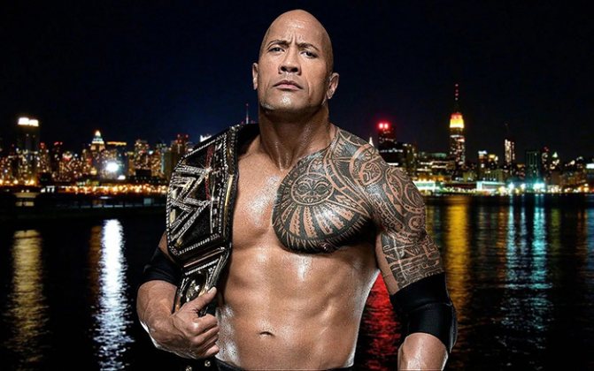 Dwayne Rock Johnson. Photo and meaning of the tattoo