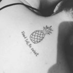 Exotic fruit on a girl's back