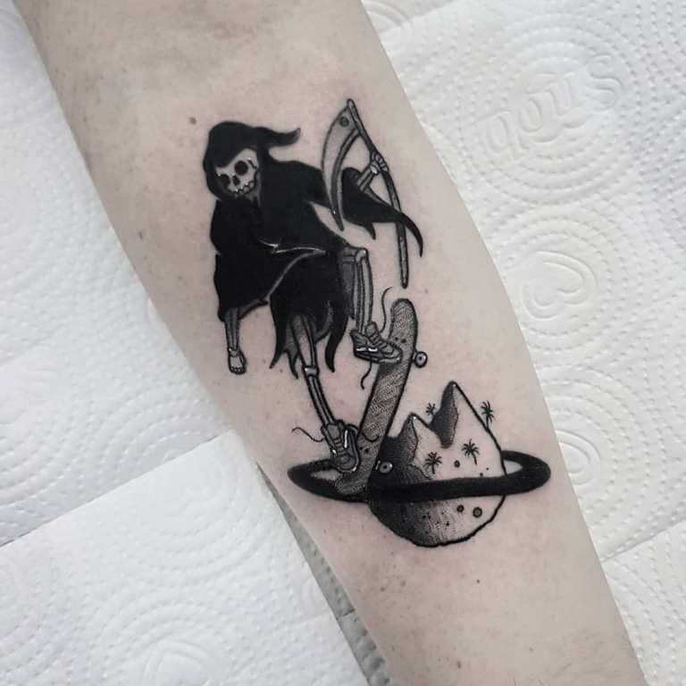death tattoo sketch