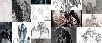 Angel and demon tattoo designs