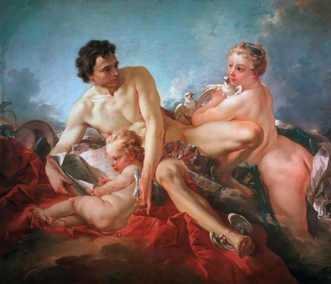 François Boucher The Training of Cupid, 1742 Location: Schloss Charlottenburg, Berlin, Germany