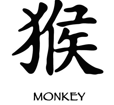 Monkey tattoo character