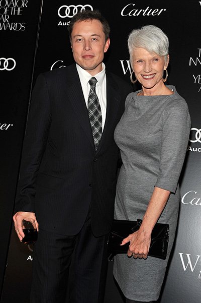 Elon Musk with Mother May