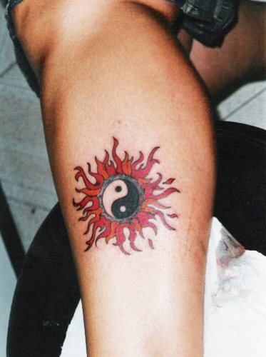 Yin-Yang tattoo. What does it mean, sketches on the arm, neck, back, leg for couples, men, girls. Photo