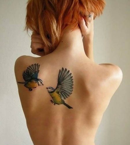 Interesting tattoos for girls on the arm, leg and back. Sketches, photos