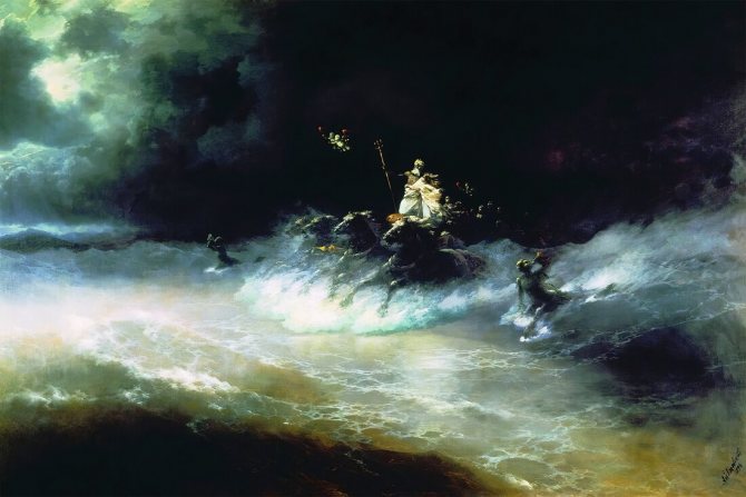 Ivan Konstantinovich Aivazovsky - Poseidon's Journey on the Sea
