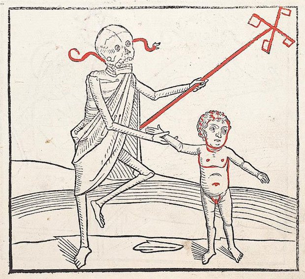 Unfortunately, already in ancient times people knew all too well that even children sometimes cannot avoid dancing with death.