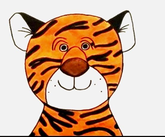 cum pentru copii să deseneze un tigru