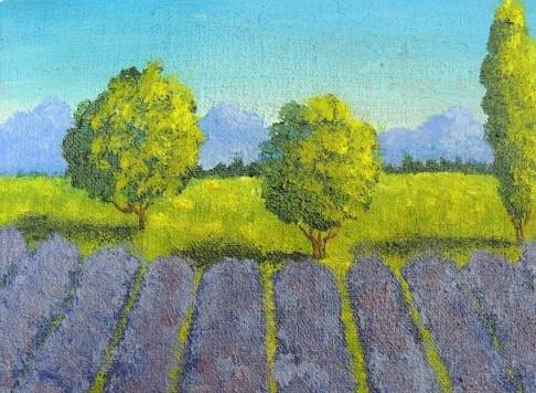 how to paint lavender on canvas