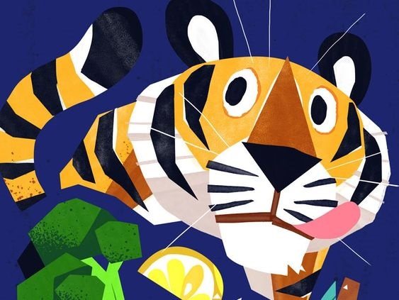 cum să desenezi un tigru în ambuscadă