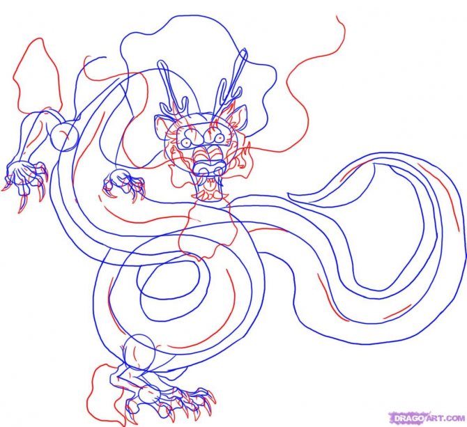 How to draw a traditional Chinese Dragon. *