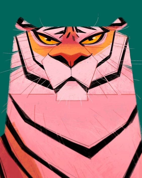 cum să desenezi un tigru furios furios furios
