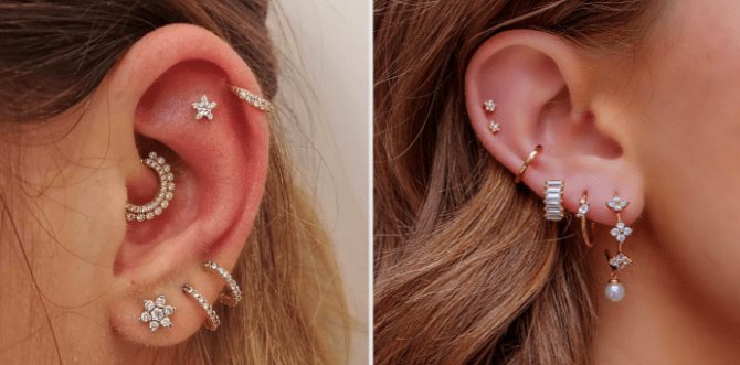What is the name of the earring in the cartilage of the ear, the specifics of the puncture