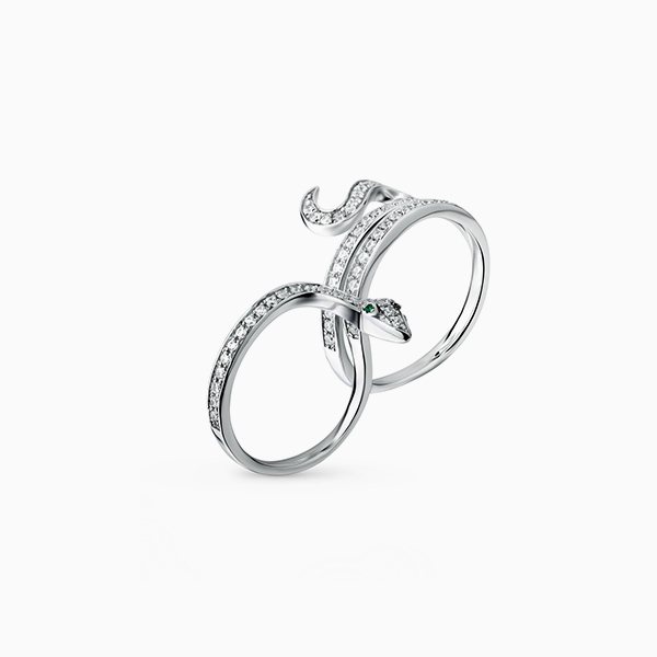 SL ring with cubic zirconia