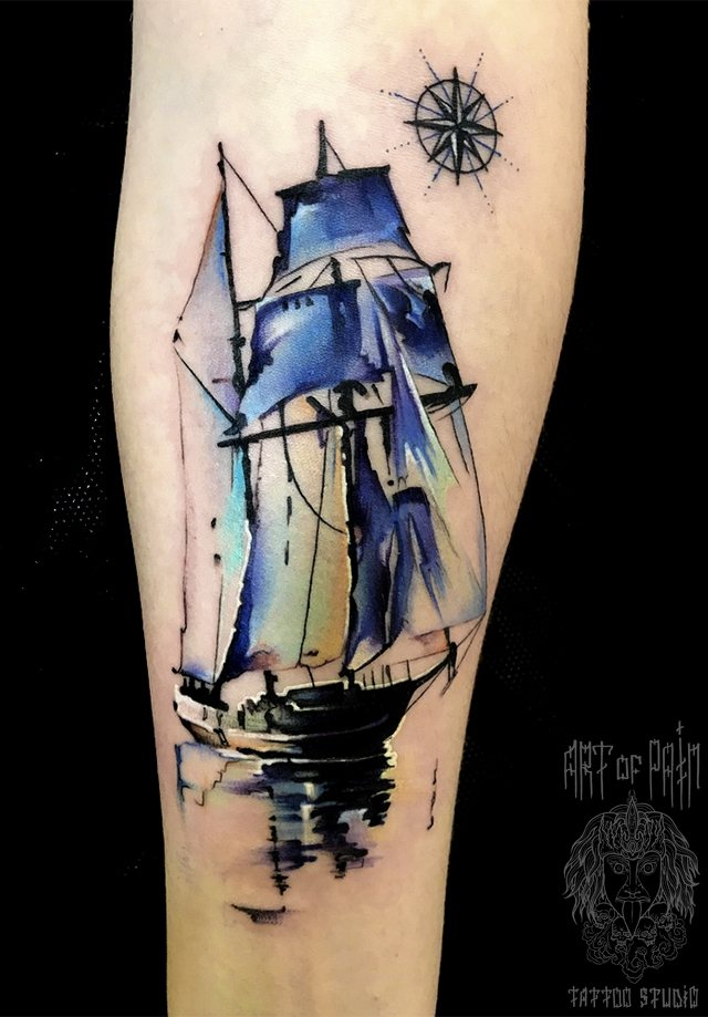 The ship as a symbol of freedom in tattoos