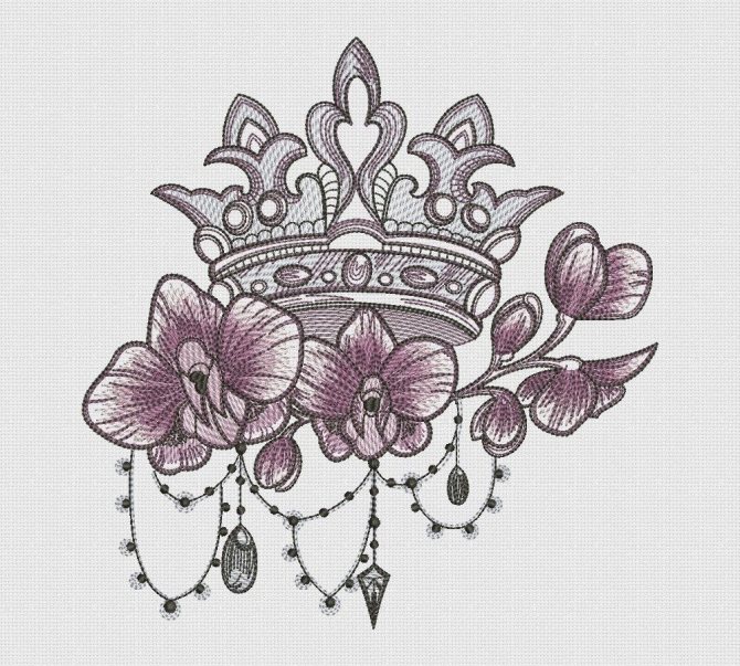 Crown with flowers