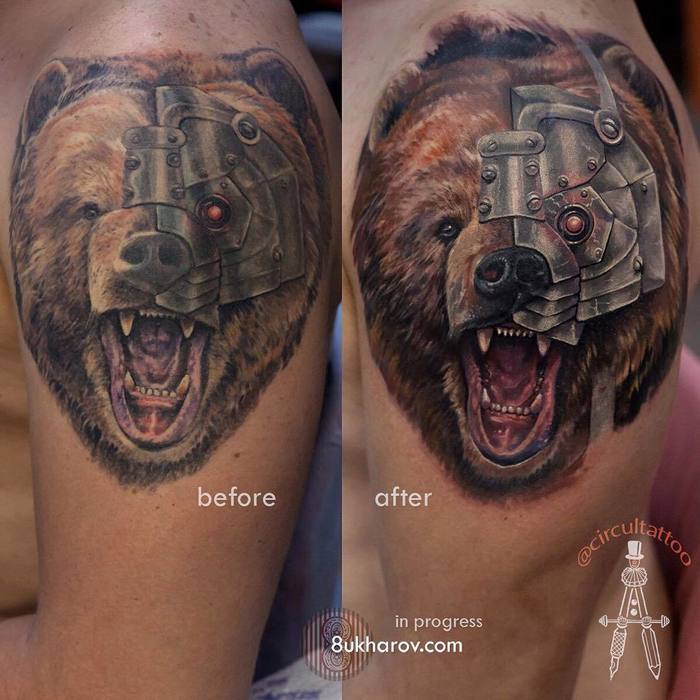 tattoo correction bear