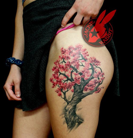 Beautiful Cherry Tree on Leg