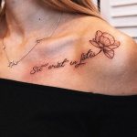 Beautiful French phrases in tattoos for girls