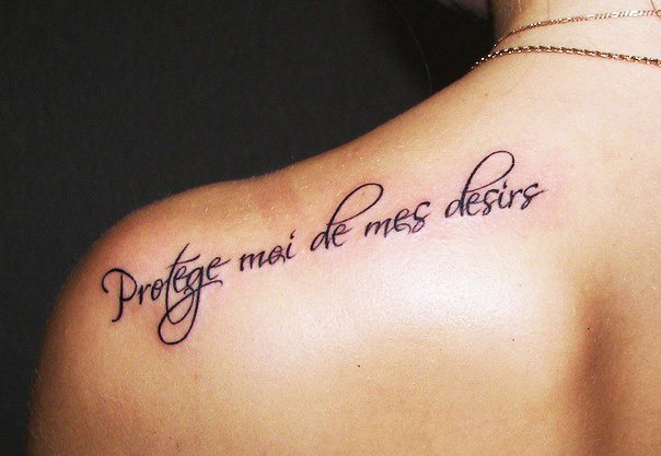 Bella frase francese per tatuaggi, ragazza o ragazzo