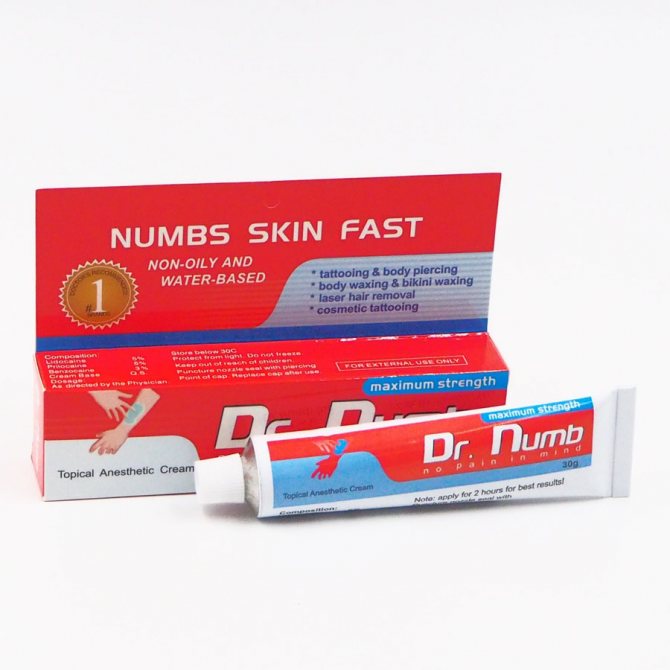 dr numb cream