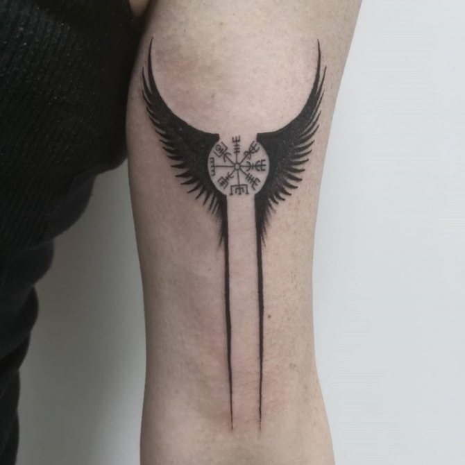 Valkyrie wings tattoo