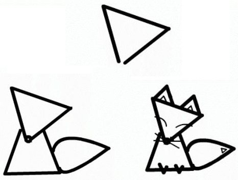 a fox from a triangle