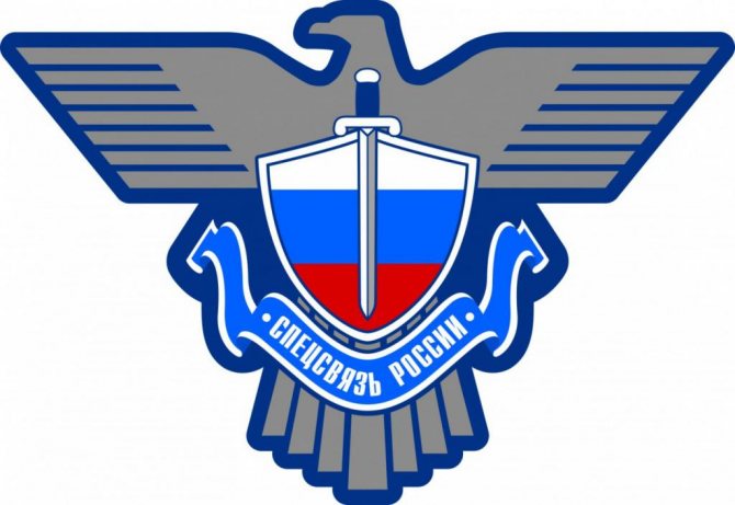 Spetssvyazi (Special Communication Service) Logo