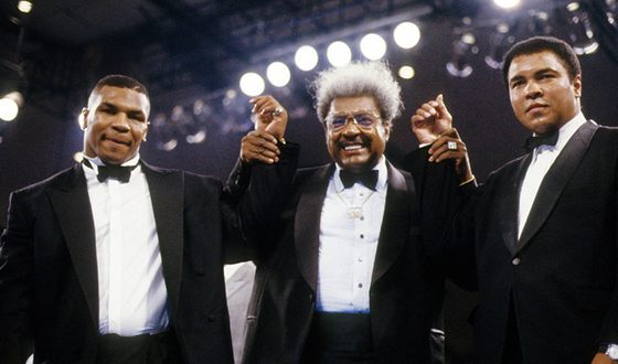Mike Tyson, Don King and Muhammad Ali