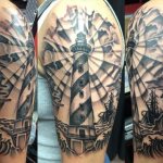 Lighthouse Tattoo on Shoulder