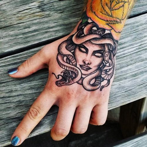 Medusa Gorgon tattoo. Sketch, photo, meaning for men, girls