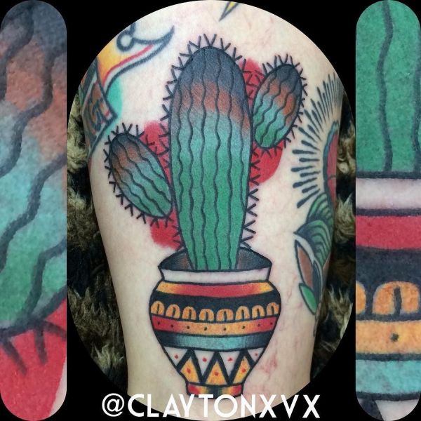Mexican Cactus Tattoo