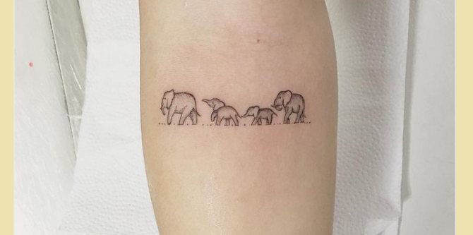Family mini tattoo