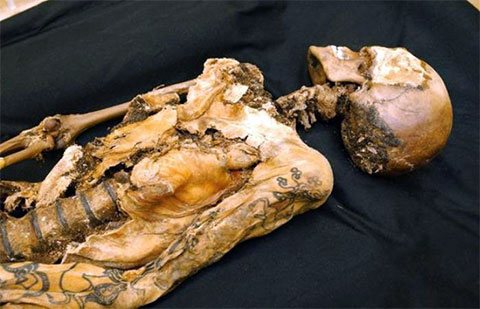 Mummy of an Altaic princess in the laboratory