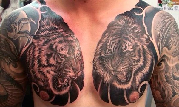 Male tattoos on chest 4